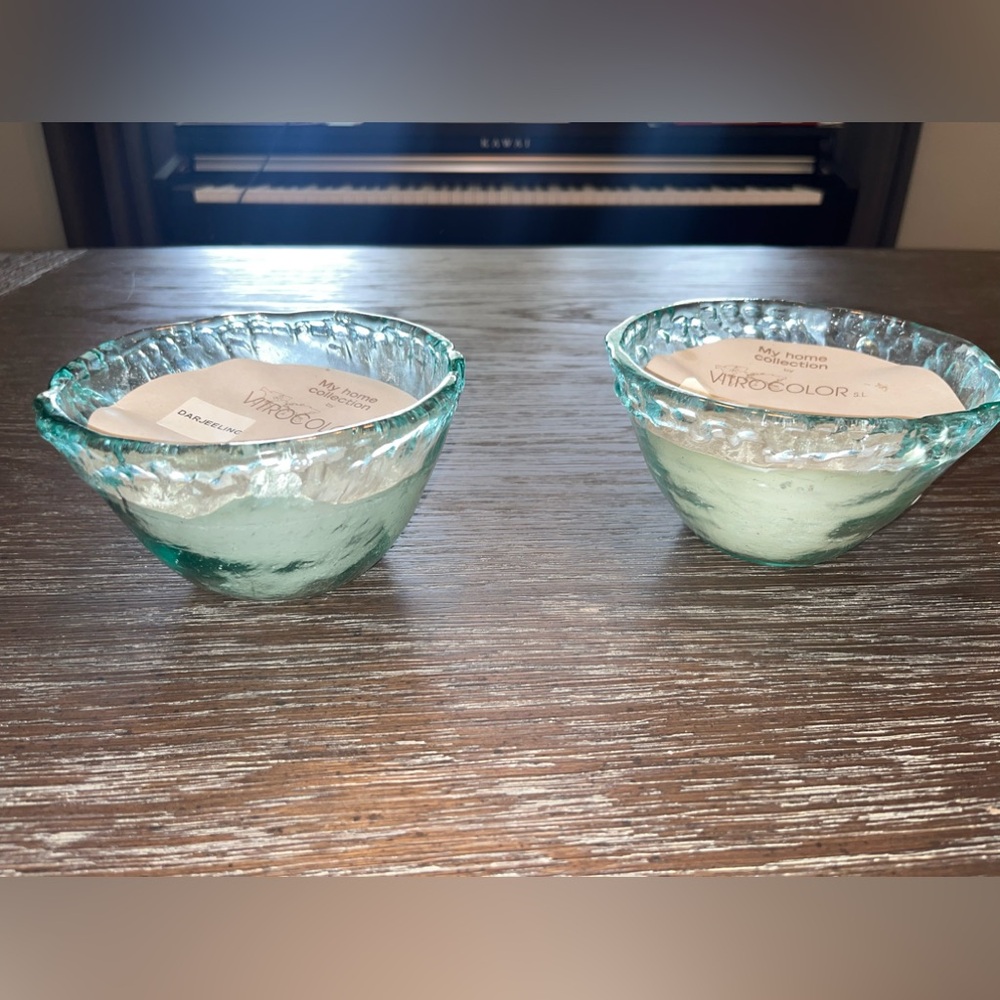 My Home Collection by VIROCOLOR candles made in Spain set of 2.